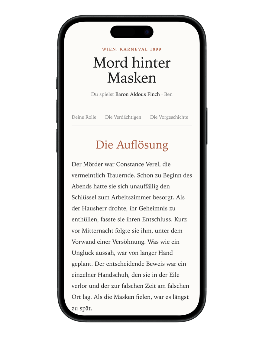 Den Mörder entlarven